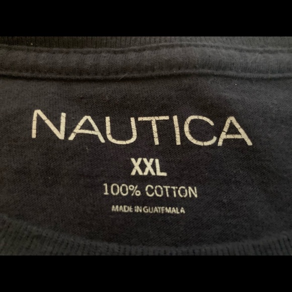 Nautica 1983 blue and red shirt for men - Picture 3 of 3